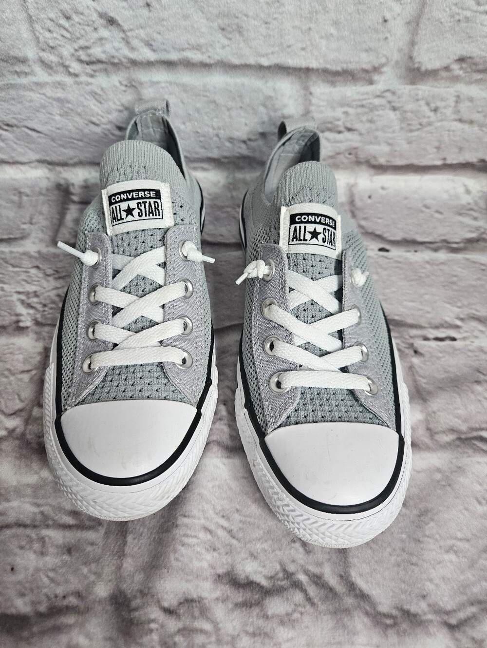 Converse Knit Shoes Sneakers Grey Size 6 Women's - Picture 2 of 10